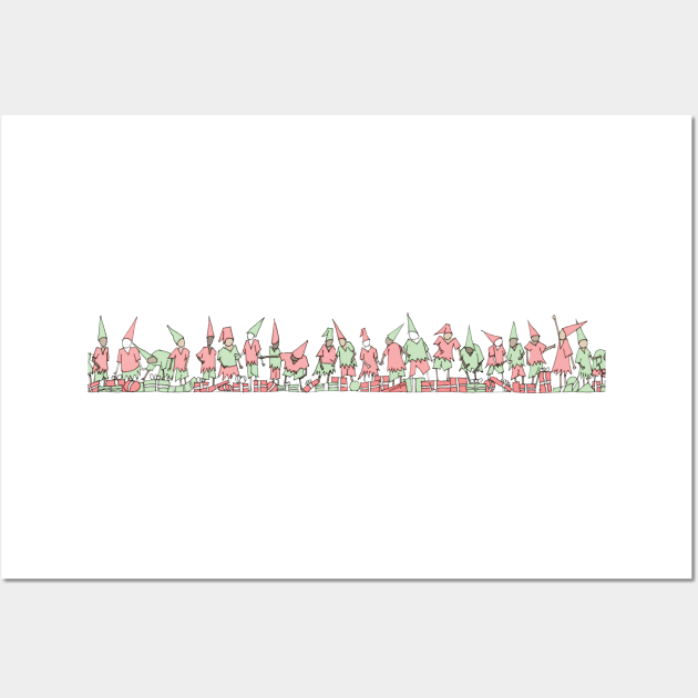 Christmas Crunch Time Wall Art by HammerPenStudio